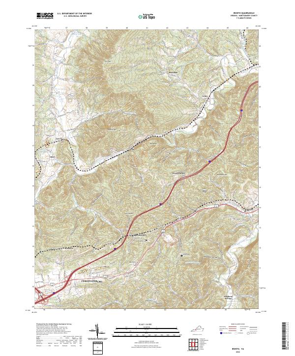 USGS Topographic Map – Ironto