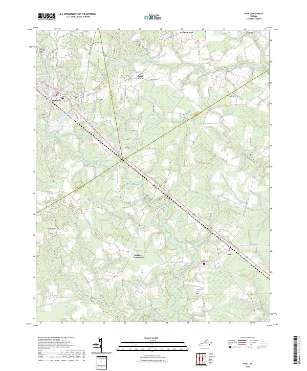 USGS Topographic Map – Ivor