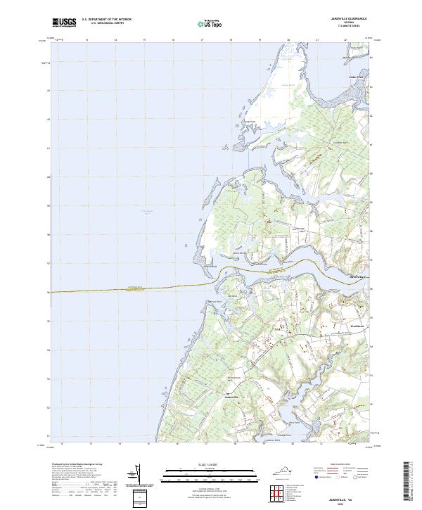 USGS Topographic Map – Jamesville