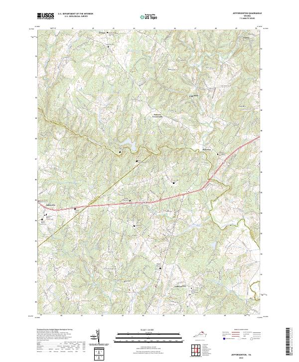 USGS Topographic Map – Jeffersonton