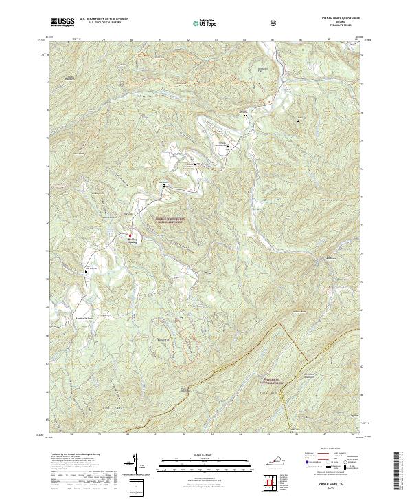 USGS Topographic Map – Jordan Mines