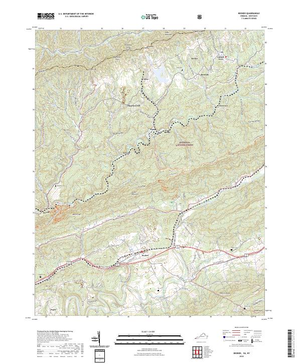 USGS Topographic Map – Keokee