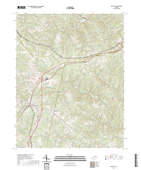 USGS Topographic Map – Keysville