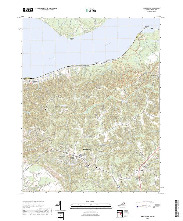 USGS Topographic Map – King George