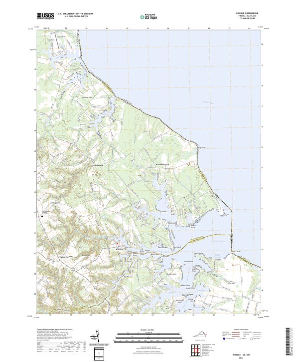 USGS Topographic Map – Kinsale