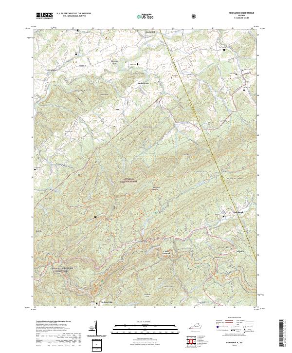 USGS Topographic Map – Konnarock