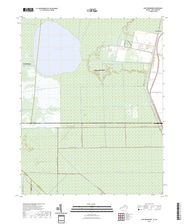 USGS Topographic Map – Lake Drummond