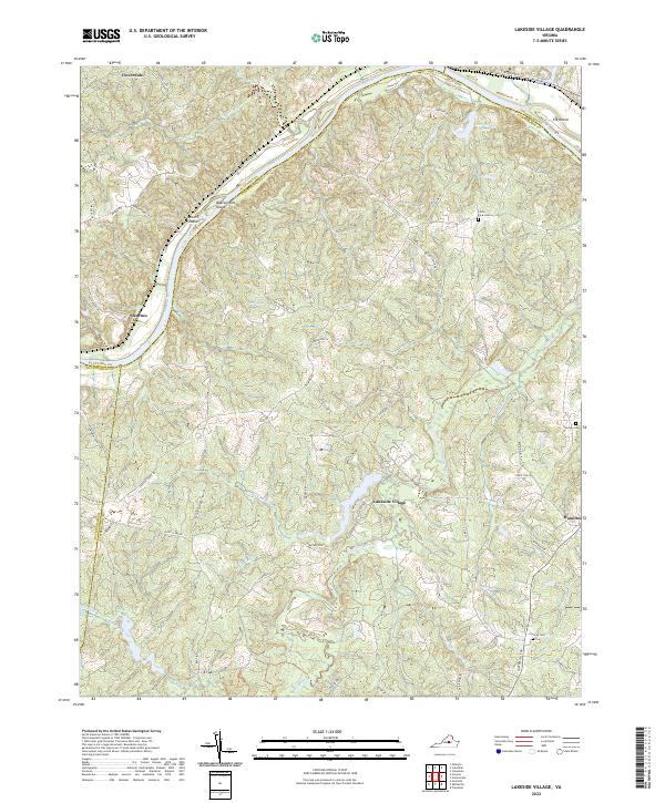 USGS Topographic Map – Lakeside Village