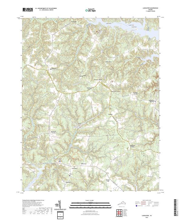 USGS Topographic Map – Lancaster