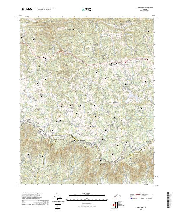 USGS Topographic Map – Laurel Fork