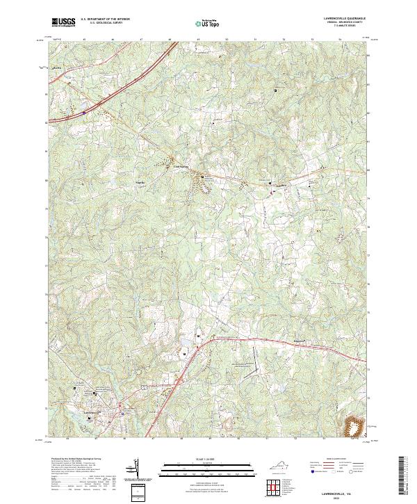 USGS Topographic Map – Lawrenceville