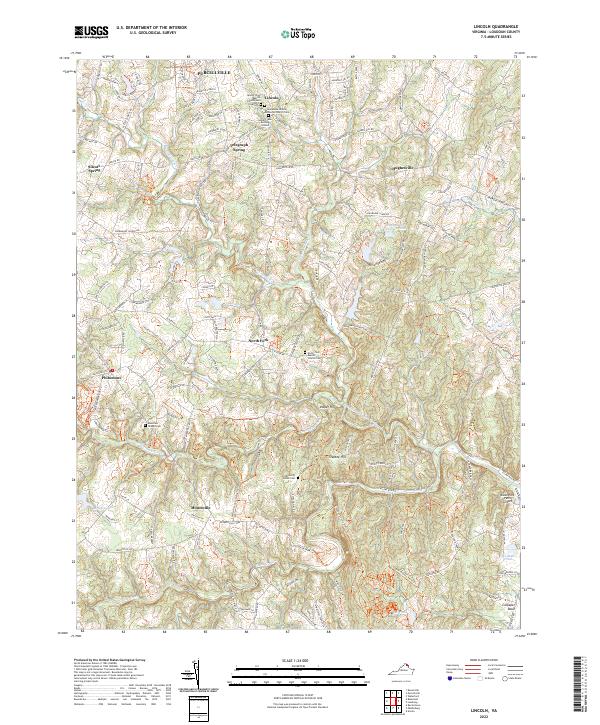 USGS Topographic Map – Lincoln