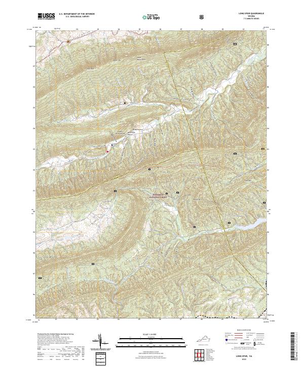 USGS Topographic Map – Long Spur