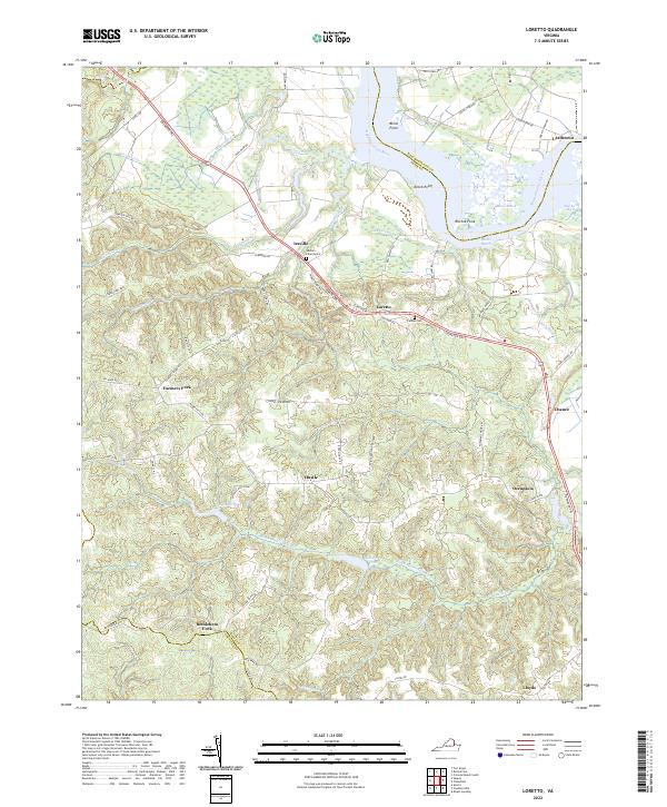 USGS Topographic Map – Loretto