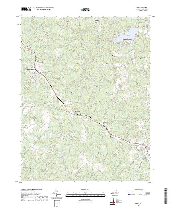 USGS Topographic Map – Louisa