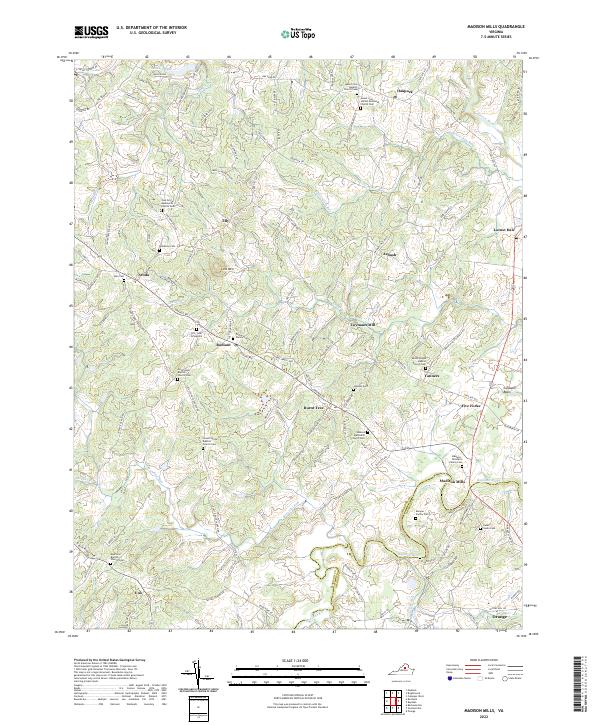 USGS Topographic Map – Madison Mills