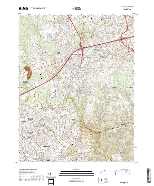 USGS Topographic Map – Manassas