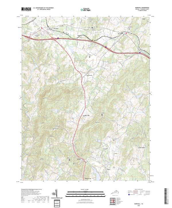 USGS Topographic Map – Marshall