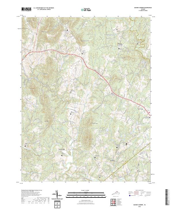 USGS Topographic Map – Massies Corner