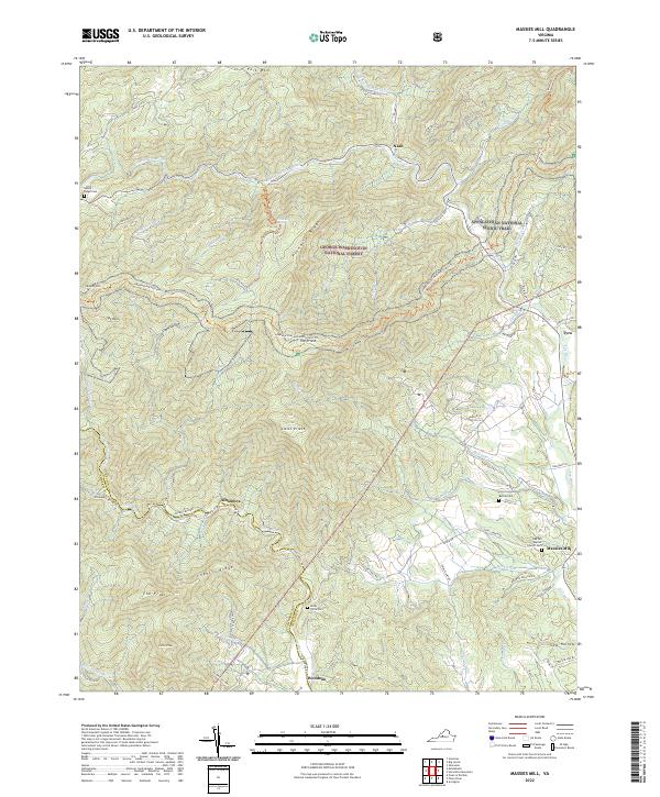 USGS Topographic Map – Massies Mill