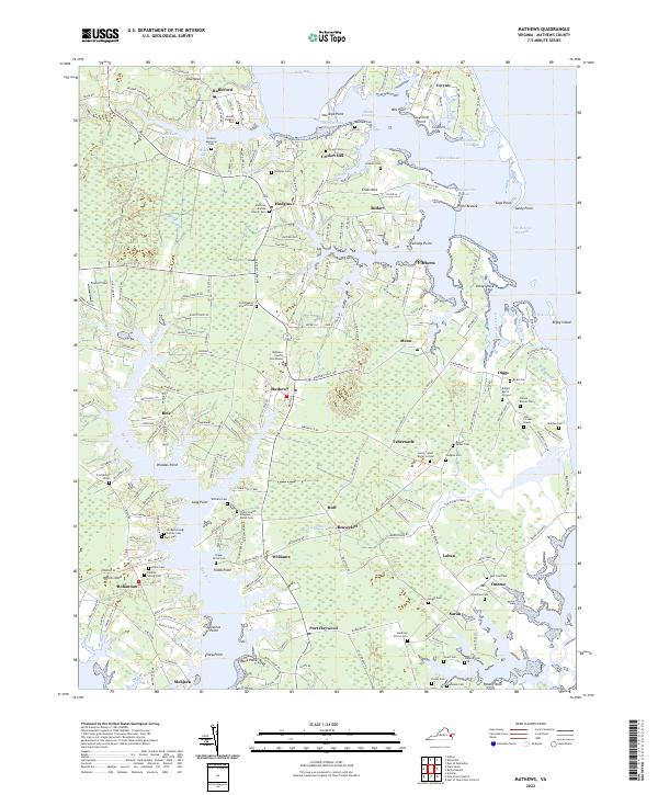 USGS Topographic Map – Mathews