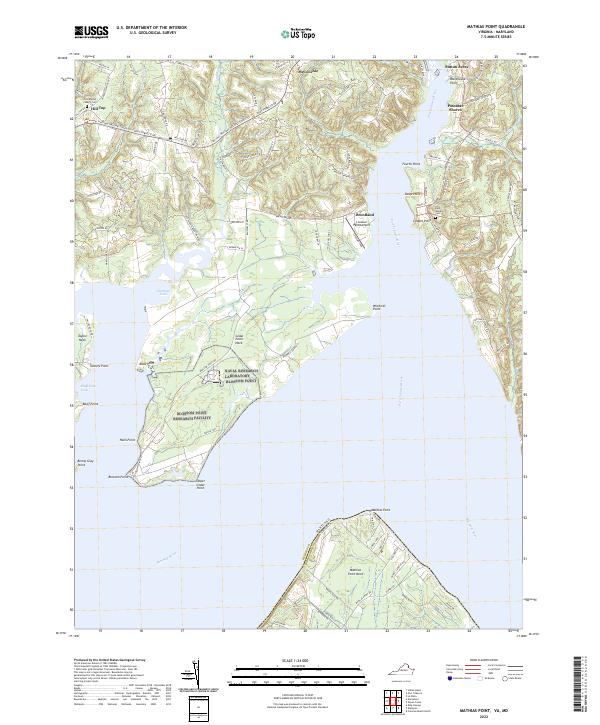 USGS Topographic Map – Mathias Point
