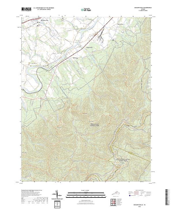 USGS Topographic Map – McGaheysville