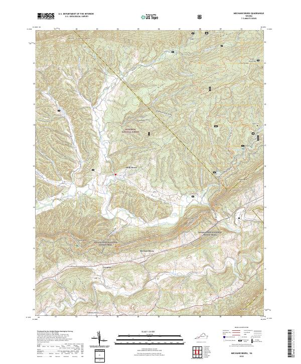 USGS Topographic Map – Mechanicsburg