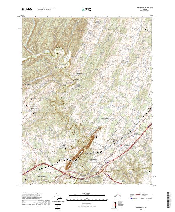 USGS Topographic Map – Middletown