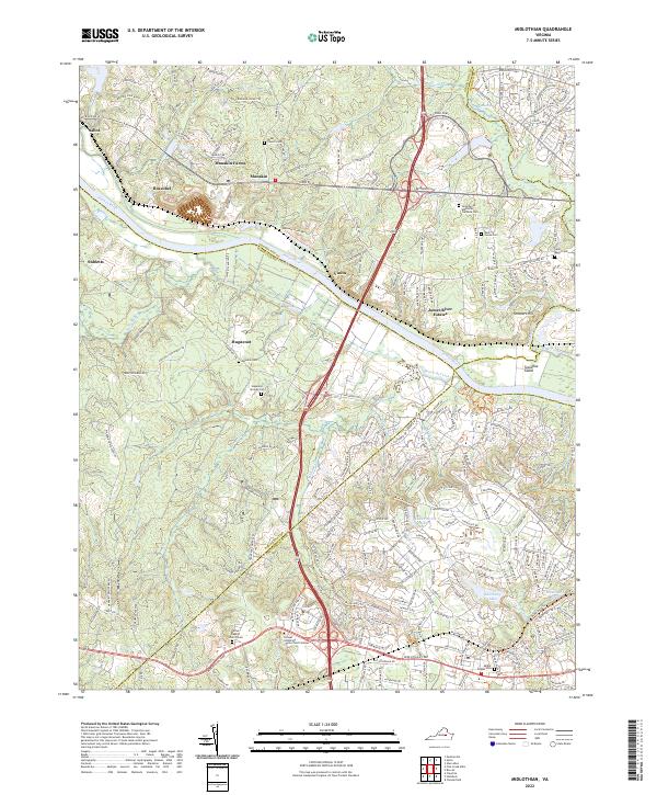 USGS Topographic Map – Midlothian