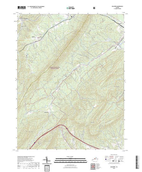 USGS Topographic Map – Millboro