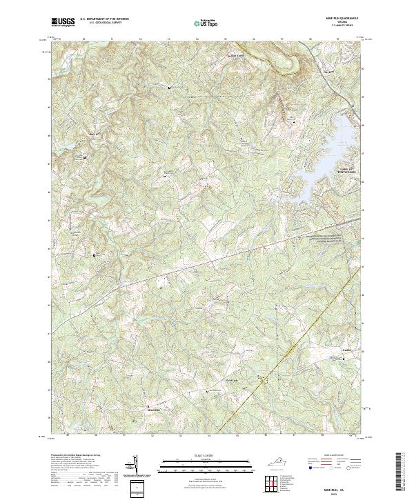 USGS Topographic Map – Mine Run