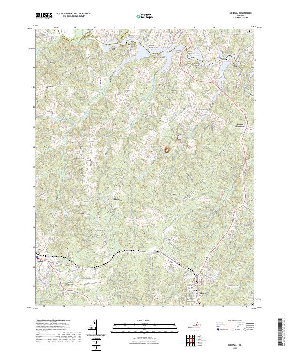 USGS Topographic Map – Mineral