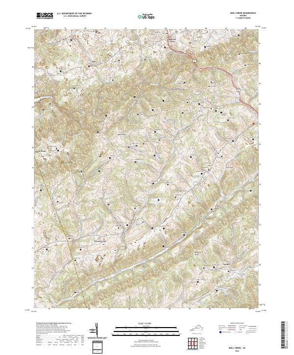 USGS Topographic Map – Moll Creek