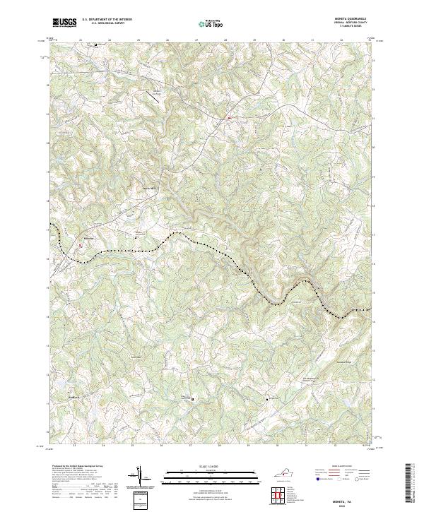 USGS Topographic Map – Moneta