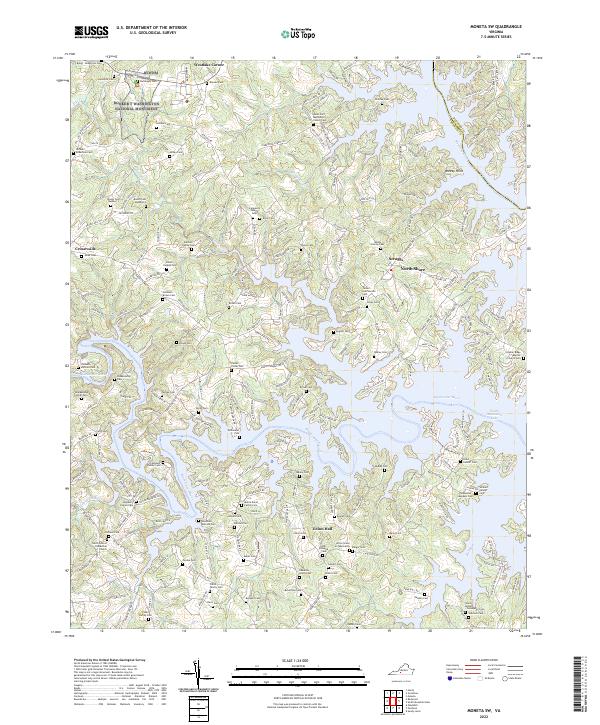 USGS Topographic Map – Moneta SW