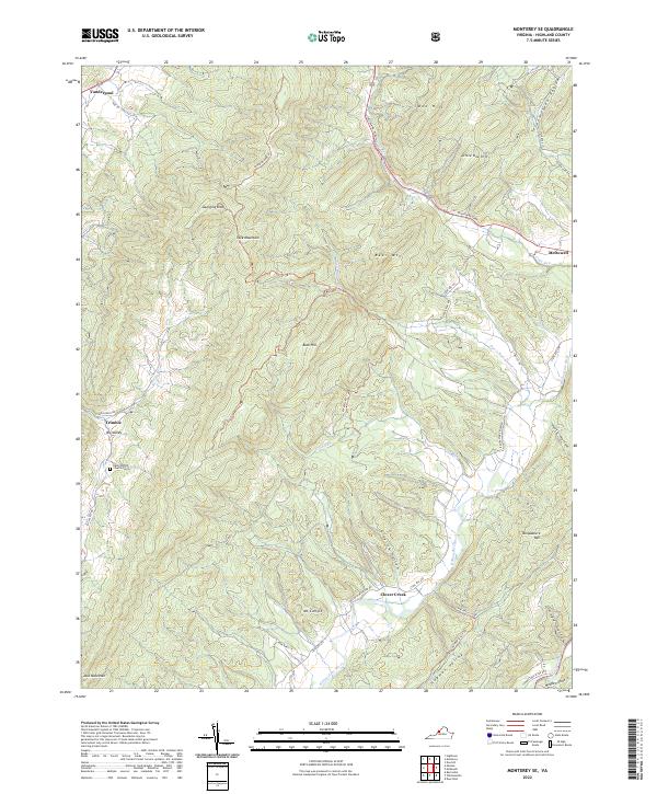 USGS Topographic Map – Monterey SE