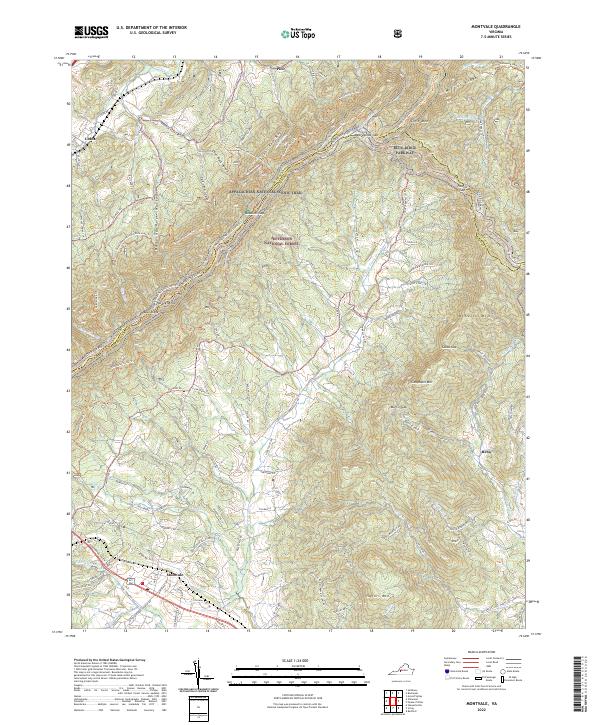USGS Topographic Map – Montvale