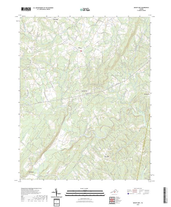 USGS Topographic Map – Mount Airy