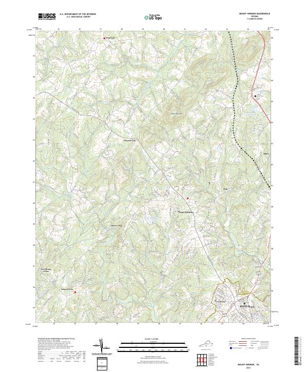 USGS Topographic Map – Mount Hermon