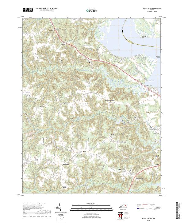 USGS Topographic Map – Mount Landing