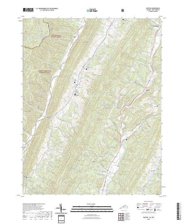 USGS Topographic Map – Mustoe