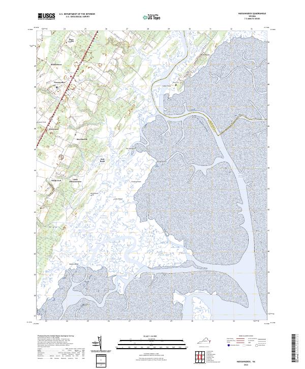 USGS Topographic Map – Nassawadox