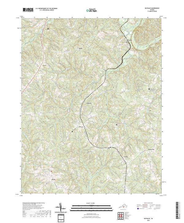 USGS Topographic Map – Nathalie