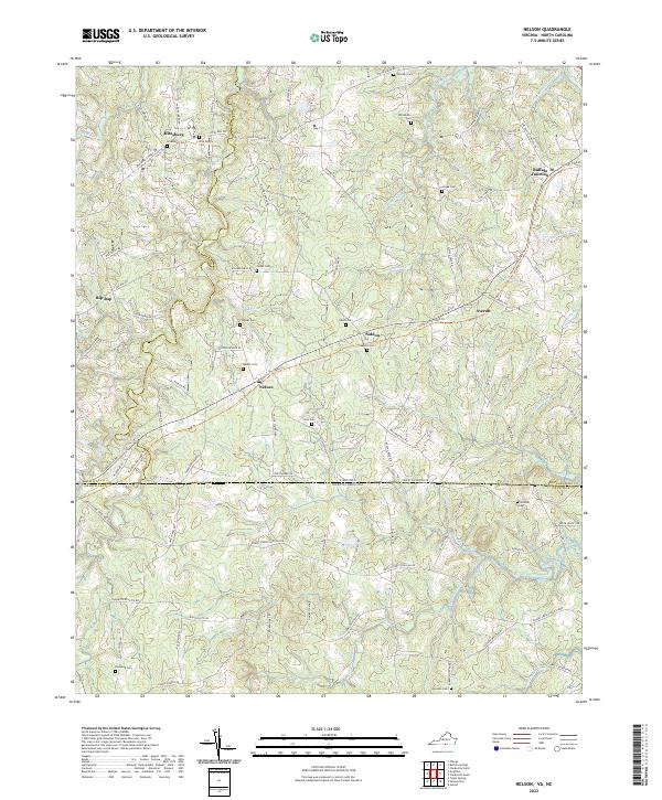USGS Topographic Map – Nelson