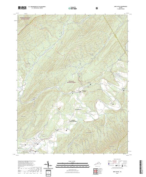 USGS Topographic Map – New Castle