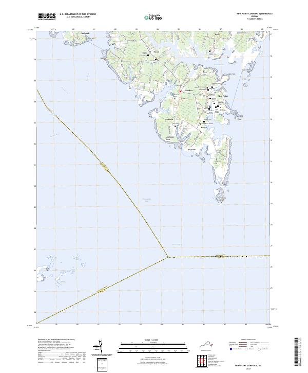 USGS Topographic Map – New Point Comfort