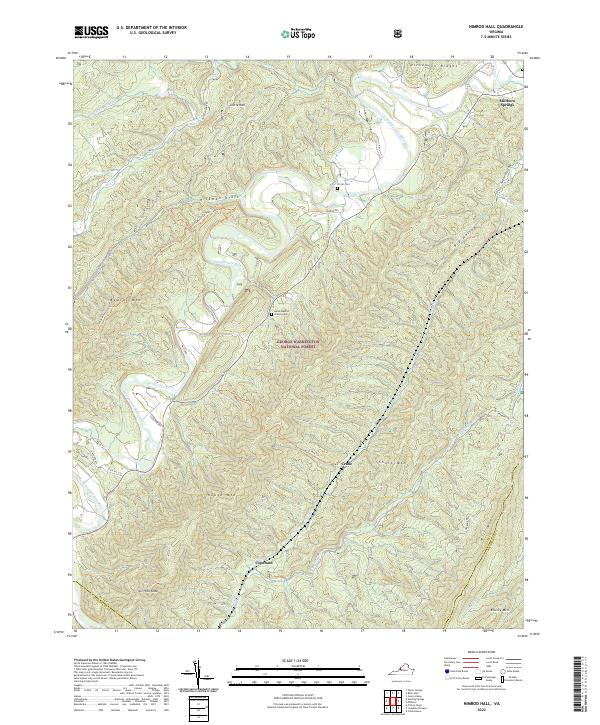 USGS Topographic Map – Nimrod Hall