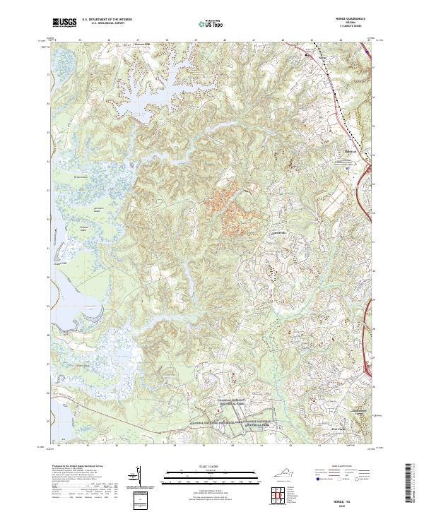USGS Topographic Map – Norge