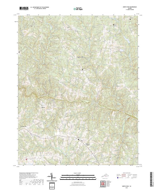 USGS Topographic Map – North View